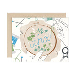 Embroidery Thx Card