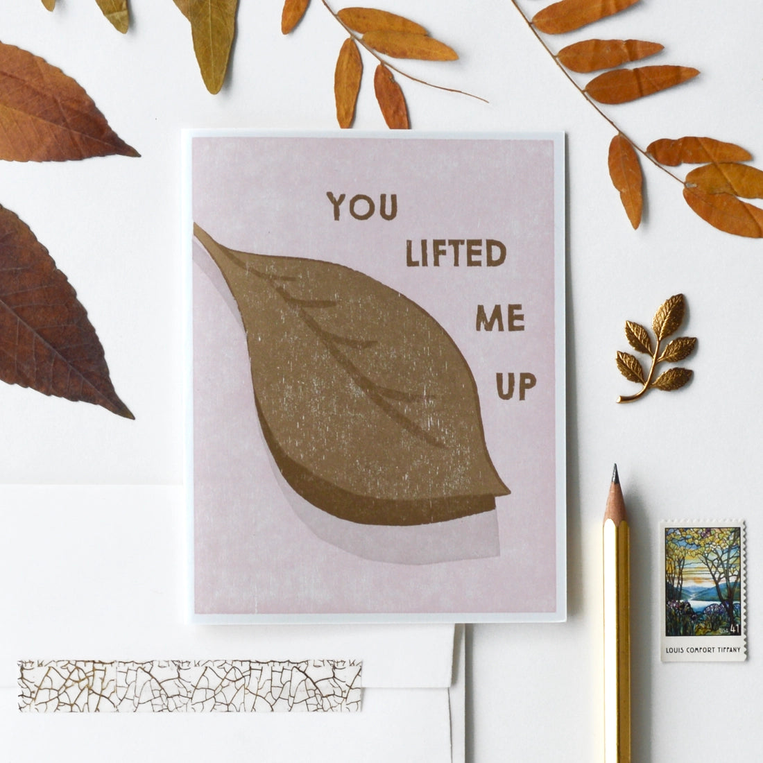 You Lifted Me Up Card