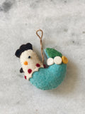 Felt Hen Ornament