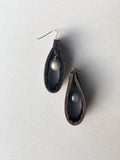 Leather Teardrop Earrings