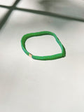Green Flat Bead Bracelet