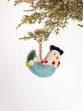 Felt Hen Ornament